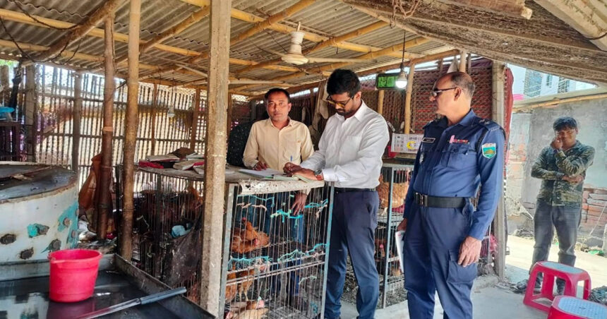 নওগাঁর ধামইরহাট উপজেলায় ৪টি প্রতিষ্ঠানে ভোক্তা অধিকার সংরক্ষন বিভাগের অভিযান