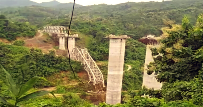 ভারতের মিজোরামে রেলসেতু ধসে ১৯ জন নিহত