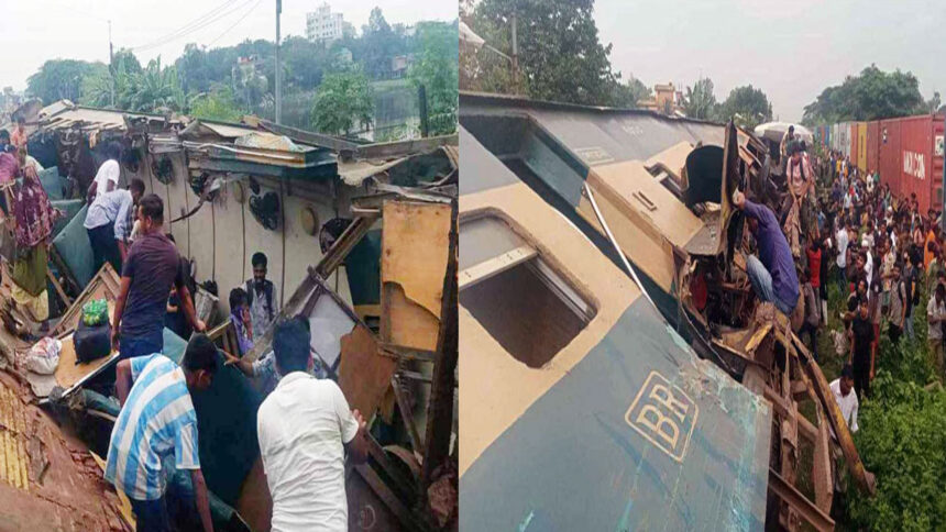 ভৈরব জংশনে দুই ট্রেনের সংঘর্ষ, হতাহতের শঙ্কা