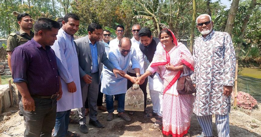 দেশসেরা নারী ফুটবলার সাগরিকার বাবা-মায়ের নতুন বাড়ির ভিত্তিপ্রস্তর স্থাপন