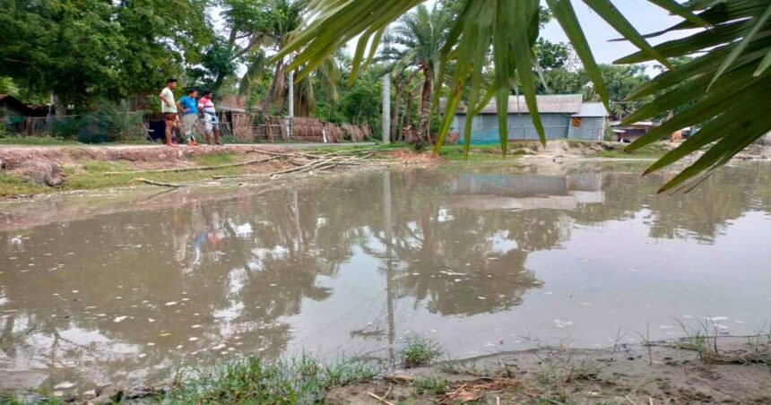 পাইকগাছায় নদী গর্ভে বিলীন বহু মানুষের বসত ভিটা