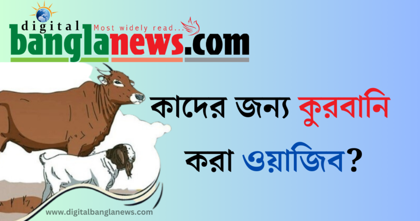 জেনে নিন কাদের জন্য কুরবানি করা ওয়াজিব