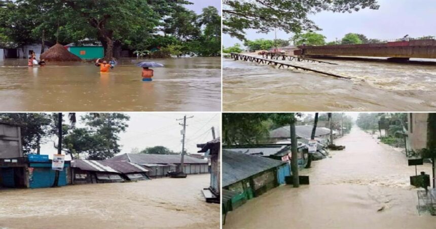 ভারী বৃষ্টি ও ভারত থেকে নেমে আসা পাহাড়ী ঢলে কারনে সৃষ্ট আকস্মিক বন্যায় এখন পযর্ন্ত দেশে ১১টি জেলায় ক্ষতিগ্রস্ত হয়েছেন প্রায় ৫৮ লাখ ২২ হাজার ৭৩৪ জন। এ মুহূর্তে ১১ জেলায় মোট ১২ লাখ ২৭ হাজার ৫৫৪ পরিবারপানিবন্দি। আর এ বন্যায় এখন পর্যন্ত মারা গেছেন ৩১ জন। আজ বুধবার (২৮ আগস্ট) দুর্যোগ ব্যবস্থাপনা ও ত্রাণ মন্ত্রণালয়ের সর্বশেষ প্রতিবেদন থেকে এ তথ্য জানা গেছে।