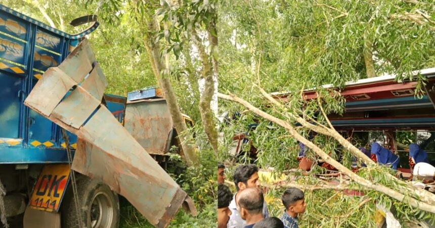 গোপালগঞ্জে বাস-ট্রাক সংঘর্ষে নিহত ৬ ও আহত ২৫