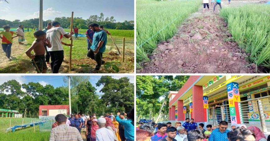 দীর্ঘদিন পর বৈষম্যবিরোধী ছাত্রদের উদ্যোগে স্কুলের বন্ধ রাস্তা পুন:রুদ্ধার