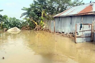 ৮ম বারের মতো বন্যার কবলে পড়ল তিস্তাপাড়ের মানুষ